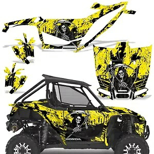UTV グラフィックキット ステッカー デカール ホンダ タロン 1000X 2019-22 イエロー リーパー用 UTV Graphics kit Sticker Decal for Honda Talon 1000X 2019-22 Yellow Reaper 【並行輸入品】