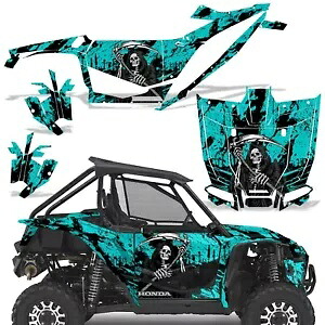 UTV グラフィックキット ステッカー デカール ホンダ タロン 1000X 2019-22 ティール リーパー用 UTV Graphics kit Sticker Decal for Honda Talon 1000X 2019-22 Teal Reaper 【並行輸入品】