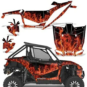 UTV グラフィックキット ステッカー デカール Honda Talon 1000X 2019-22 Natural Flames用 UTV Graphics kit Sticker Decal for Honda Talon 1000X 2019-22 Natural Flames 【並行輸入品】