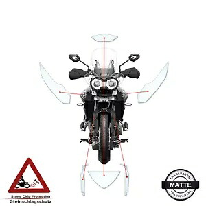 Triumph Tiger 800 XR 2018 + マットに適した TPU ペイント保護フィルム TPU paint protection film suitable for Triumph Tiger 800 XR 2018 + matte- 【並行輸入品】
