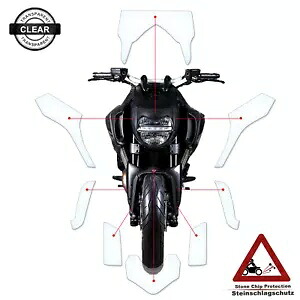 Ducati Diavel Strada 2011-2018 に適した TPU ペイント保護フィルム クリア- TPU paint protection film suitable for Ducati Diavel Strada 2011-2018 clear- 【並行輸入品】