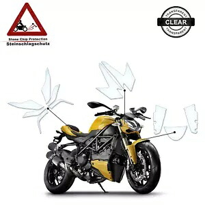 Ducati Streetfighter 848 2010-2015 クリアに適した TPU ペイント保護 TPU Paint Protection suitable for Ducati Streetfighter 848 2010-2015 clear 【並行輸入品】