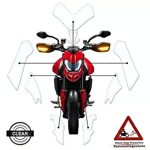 Ducati Hypermotard / SP 950 2019-2024 クリアに適した TPU ペイント保護 TPU Paint Protection suitable for Ducati Hypermotard / SP 950 2019-2024 clear 【並行輸入品】