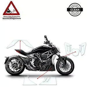 Ducati X Diavel S 2016+ クリアに適した TPU ペイント保護 TPU Paint Protection suitable for Ducati X Diavel S 2016+ clear 【並行輸入品】