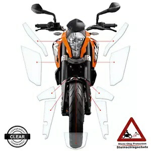 KTM Duke 125/390 2011-2016 クリアに適した TPU ペイント保護 TPU Paint Protection suitable for KTM Duke 125/390 2011-2016 clear 【並行輸入品】