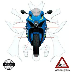 TPU ペイント保護 スズキ GSX R 1000 2017-2022 L7 L8 クリアに適しています。 TPU Paint Protection suitable for Suzuki GSX R 1000 2017-2022 L7 L8 clear 【並行輸入品】