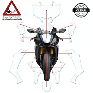 TPU ペイント保護、ヤマハ YZF-R1M 2020-2024 クリアに適しています。 TPU Paint Protection suitable for Yamaha YZF-R1M 2020-2024 clear 【並行輸入品】
