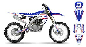 ヤマハ YZ450F 2023 2024 YZ250F 2024 グラフィックスデカールステッカーカスタムレース番号 Yamaha YZ450F 2023 2024 YZ250F 2024 Graphics Decals Stickers Custom race number 【並行輸入品】