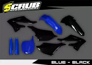 ヤマハ YZ125 YZ250 2022 2023 2024 2 ストローク プラスチック キット + フォークガード ブルー/ブラック Yamaha YZ125 YZ250 2022 2023 2024 2-Stroke Plastics kit + Fork guards Blue/Black 【並行輸入品】