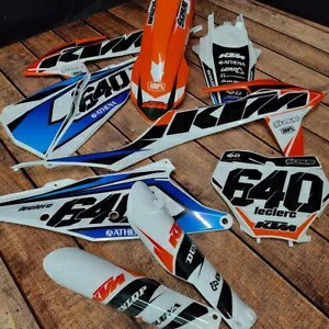 プラスチック + グラフィック適用 KTM 2019-2022 XC XC-F SX SX-F カスタム名 + 番号 Plastics + Graphics applied KTM 2019-2022 XC XC-F SX SX-F custom name + number 【並行輸入品】