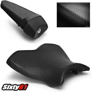 ヤマハ R1 シートカバー 2015-2020 2021 2022 2023 Luimoto フロントリアブラックカーボン Yamaha R1 Seat Cover 2015-2020 2021 2022 2023 Luimoto Front Rear Black Carbon 【並行輸入品】