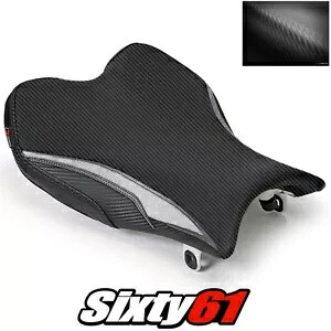 GSXR 1000 シートカバー 2009-2016 スズキ ブラック シルバー ライダー ルイモト GSXR 1000 Seat Cover 2009-2016 Suzuki Black Silver Rider Luimoto 【並行輸入品】