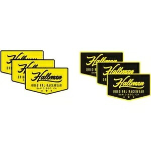 ブラック/イエロー サイズ 6 パック トール ホールマン ロゴ ステッカー パック Black/Yellow Sz 6 Pack Thor Hallman Logo Sticker Pack 【並行輸入品】