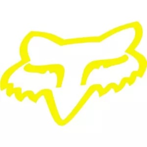 Fox - 14911-130-OS - 4 インチ Foxhead TDC ステッカー、Flo イエロー Fox - 14911-130-OS - 4in.Foxhead TDC Sticker, Flo Yellow 【並行輸入品】