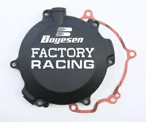 ファクトリーレーシング クラッチカバー - ブラック Boyesen CC-10B 98-20 KX100/85 RM100用 Factory Racing Clutch Cover - Black Boyesen CC-10B For 98-20 KX100/85 RM100 【並行輸入品】｜カスタムパーツ WORLD倉庫