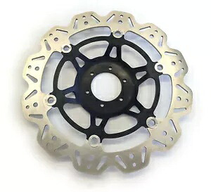 フロント VEE スタイル ブレーキ ローター - ブラック EBC VR1120BLK 97-98 ホンダ CBR1100XX Front VEE Style Brake Rotor - Black EBC VR1120BLK For 97-98 Honda CBR1100XX 【並行輸入品】
