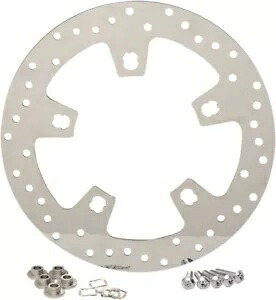 ポリッシュドリルドフロントブレーキローター 300mm ドラッグスペシャリティーズ 1710-2403 Polished Drilled Front Brake Rotor 300mm Drag Specialties 1710-2403 【並行輸入品】|カスタムパーツ WORLD倉庫