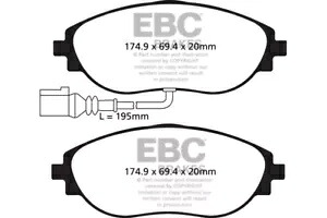 Redstuff フロント ブレーキ パッド EBC DP32127C 14-20 アウディ S3 2.0 ターボ用 Redstuff Front Brake Pads EBC DP32127C For 14-20 Audi S3 2.0 Turbo 【並行輸入品】
