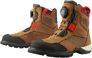 ブラウン ストームホーク ブーツ - サイズ 13 アイコン 3403-1171 防水ストリート バイク ブーツ Brown Stormhawk Boots - Size 13 Icon 3403-1171 Waterproof Street Bike Boots 【並行輸入品】