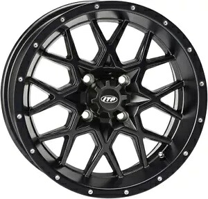 ハリケーン ホイール ブラック 14X7 4/110 2+5 ITP 1428637536B Hurricane Wheel Black 14X7 4/110 2+5 ITP 1428637536B 【並行輸入品】