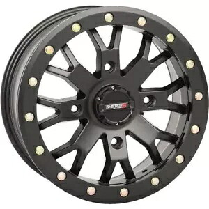 マットブラック 14x7、4/156、6+1 システム 3 オフロード SB-4 ビードロック ホイール - 14S3-3156 Matte Black 14x7, 4/156, 6+1 System 3 Offroad SB-4 Beadlock Wheel - 14S3-3156 【並行輸入品】