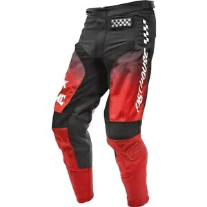 Fasthouse Grindhouse トゥイッチ パンツ、ブラック/レッド/ホワイト Fasthouse Grindhouse Twitch Pants, Black/Red/White 【並行輸入品】
