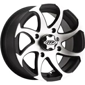ブラック 14x7、4/156、5+2 ITP ツイスター ホイール付き機械加工 - 1422329536BR Machined w/Black 14x7, 4/156, 5+2 ITP Twister Wheel - 1422329536BR 【並行輸入品】