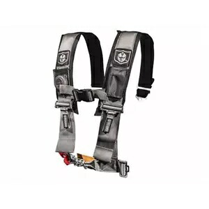 Pro Armor 5 点式シートベルト ハーネス 3 インチ縫い付けパッド付き - シルバー - A115230SV Pro Armor 5-Point Seatbelt Harness With 3\