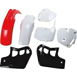 UFO コンプリートプラスチックキット - ホワイト/ブラック/レッド - HOKIT089-999W UFO Complete Plastics Kit - White/Black/Red - HOKIT089-999W 【並行輸入品】