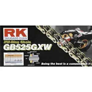 RK XW-リング GB525GXW チェーン - ゴールド - GB525GXW-120 RK XW-Ring GB525GXW Chain - Gold - GB525GXW-120 【並行輸入品】