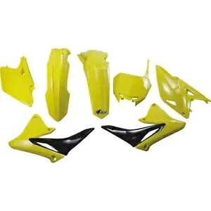 UFO コンプリートプラスチックキット - イエロー/ブラック - SUKIT416-102 UFO Complete Plastics Kit - Yellow/Black - SUKIT416-102 【並行輸入品】