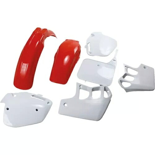 UFO コンプリートプラスチックキット - ホワイト/レッド - HOKIT090-999 UFO Complete Plastics Kit - White/Red - HOKIT090-999 【並行輸入品】