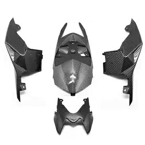 カーボンファイバー後部座席テールサイドフェアリングカバーセットキット BMW S1000R 2014-2021 Carbon Fiber Rear Seat Tail Side Fairing Cover Set Kit For BMW S1000R 2014-2021 【並行輸入品】