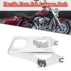 Two-Up ツアーパック 荷物ラック 新しい棚 取り外し可能 クローム ハーレー FLHXSE 用 Two-Up Tour Pak Luggage Rack New Shelf Detachable Chrome Fit For Harley FLHXSE 【並行輸入品】