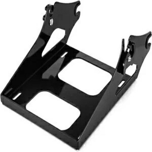 リア荷物ラック アイアンモーターパックパック ブラック ハーレーロードキング FLHR 2018 に適合 Rear Luggage Rack Iron Motor Pak Pack Black Fits For Harley Road King FLHR 2018画像