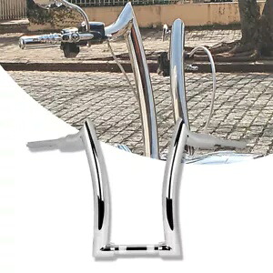 16 ''ライズハンドルバーハンドルバークロームオートバイフィットハーレーダイナソフテイル 16'' Rise Handlebar Handle bars Chrome Motorcycle Fit For Harley Dyna Softail 【並行輸入品】