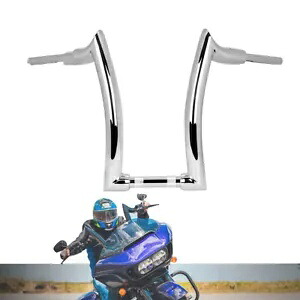 16 インチライズハンドルバーハンドルバーオートバイクロームハーレーダイナ 2000-2021 に適合 16'' Rise Handlebar Handle bars Motorcycle Chrome Fits For Harley Dyna 2000-2021 【並行輸入品】