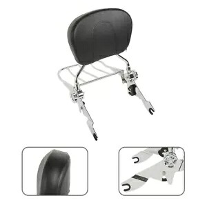 バックレスト シーシーバー 荷物ラック クローム 耐久性のあるハーレーストリートグライド FLHX に適合 Backrest Sissy Bar Luggage Rack Chrome Durable Fits For Harley Street Glide FLHX 【並行輸入品】｜カスタムパーツ WORLD倉庫