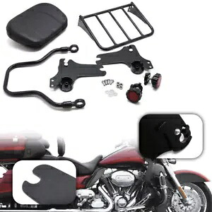 バックレスト シーシーバー 荷物ラック ハーレーロードキング FLHT FLHX 97-08 に適合 Backrest Sissy Bar Luggage Rack Fits For Harley Road King FLHT FLHX 97-08 【並行輸入品】｜カスタムパーツ WORLD倉庫
