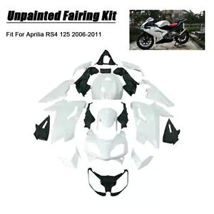 ボディワークフェアリングキット未塗装オートバイ ABS アプリリア RS4 125 2011 に適合 Bodywork Fairing Kit Unpainted Motorcycle ABS Fit For Aprilia RS4 125 2011 【並行輸入品】