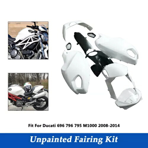 ボディワークフェアリングキット未塗装セットドゥカティ 696 796 795 M1000 2008-2014 に適合 Bodywork Fairing Kit Unpainted Set Fit For Ducati 696 796 795 M1000 2008-2014 【並行輸入品】|カスタムパーツ WORLD倉庫