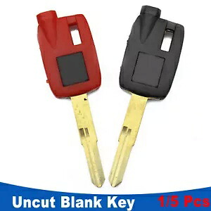 1/5 個ブランクキースズキ AN250 AN400 AN650 ノーカットブレードキーレッド/ブラック 1/5 Pcs Blank Key For SUZUKI AN250 AN400 AN650 Uncut Blade Key Red/Black 【並行輸入品】