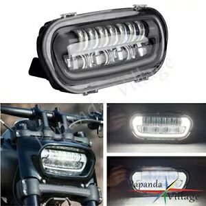 9.8インチ LED ヘッドライト ハーレーファットボブ FXDF 用変換マウント延長ブラケット付き 9.8" LED Headlight w/ Conversion Mount Extension Bracket For Harley Fat Bob FXDF 【並行輸入品】｜カスタムパーツ WORLD倉庫