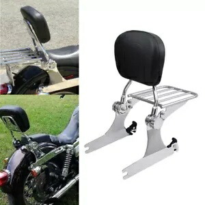 取り外し可能なクローム シーシーバー バックレスト ラゲッジ ラック キット付き ハーレー ダイナ FXDL FXD用 Detachable Chrome Sissy Bar Backrest w/Luggage Rack Kit For Harley Dyna FXDL FXD 【並行輸入品】｜カスタムパーツ WORLD倉庫