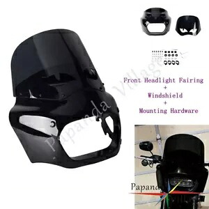 フロントフェアリング フロントガラス付き フロントスクリーン ハーレー ソフテイル ファットボブ FXFB FXFBSに適合 Front Fairing w/ Windshield WindScreen Fits Harley Softail Fat Bob FXFB FXFBS 【並行輸入品】
