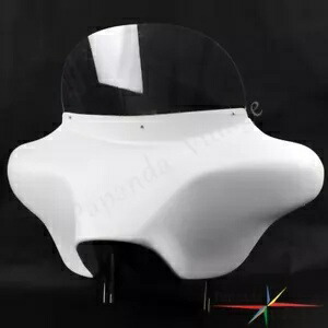 バットウィング フェアリング フロントガラス 6x9 スピーカーキット付き 1994-UP ハーレー ロードキング用 Batwing Fairing Windshield w/6x9 Speakers Kits For 1994-UP Harley Road King 【並行輸入品】