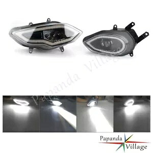 新しい E4 承認 LED ヘッドライト プロジェクター BMW S1000RR 2015-2018 2017 (2 個) New E4 Approved LED Headlight Projector For BMW S1000RR 2015-2018 2017 (2Pcs) 【並行輸入品】
