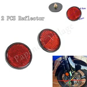 レッドタグ リフレクター ユニバーサル 2 個 オートバイ ATV バイクとダートバイクに適合 Red Tag Reflector Universal 2 Pcs Fits Motorcycles ATV Bikes and Dirt Bikes 【並行輸入品】