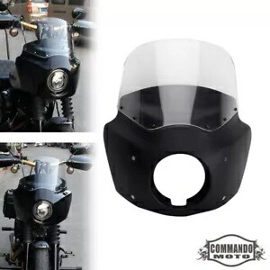 オートバイのヘッドライトフェアリング + クリアフロントガラスハーレーダイナワイドグライド FXDWG Motorcycle Headlight Fairing + Clear Windshield For Harley Dyna Wide Glide FXDWG 【並行輸入品】
