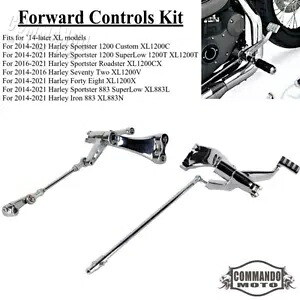フォワードコントロールフットペグ ハーレースポーツスター 1200 883 フォーティーエイト 2014-2021用 Forward Controls Foot Pegs for Harley Sportster 1200 883 Forty Eight 2014-2021 【並行輸入品】